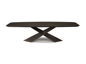 TYRON WOOD - Barrel-shaped wooden table _ Cattelan Italia